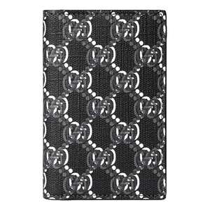 Gucci GG Shadow Black White Vertical Bifold Card